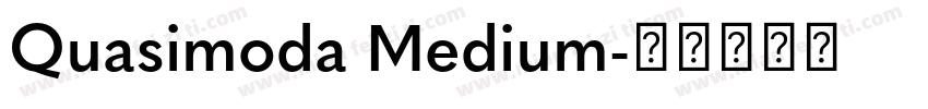 Quasimoda Medium字体转换